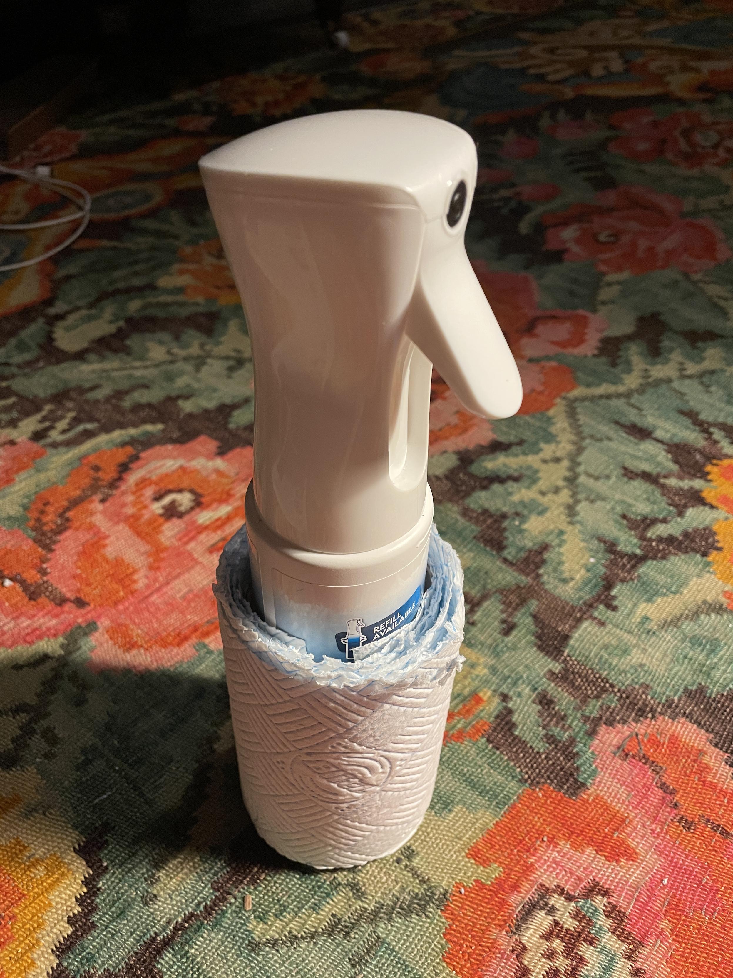 fabulous new combined paper towel and spray